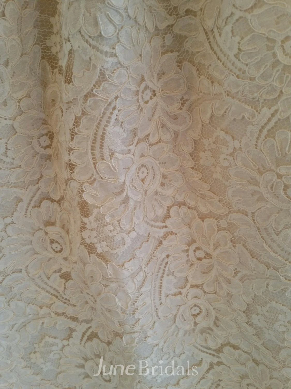 Elegant Sleeveless Pleated Lace Halter A-Line Wedding Dress