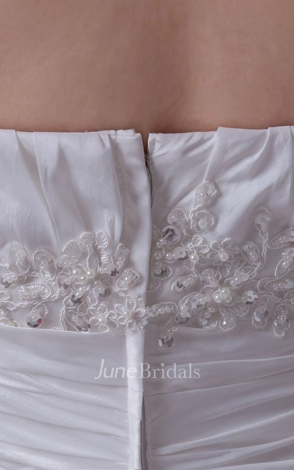 Exquisite Strapless A-Line Gown With Ruching and Tiers