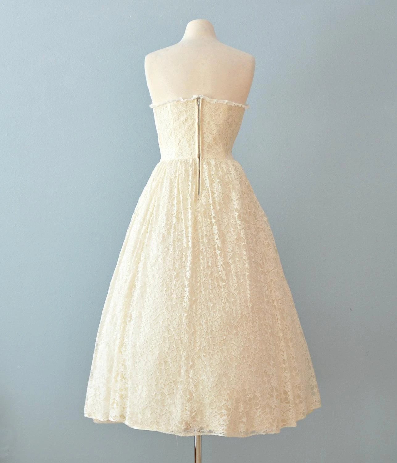 Sweetheart A-Line Lace Ballerina Length Wedding Dress With Pleats