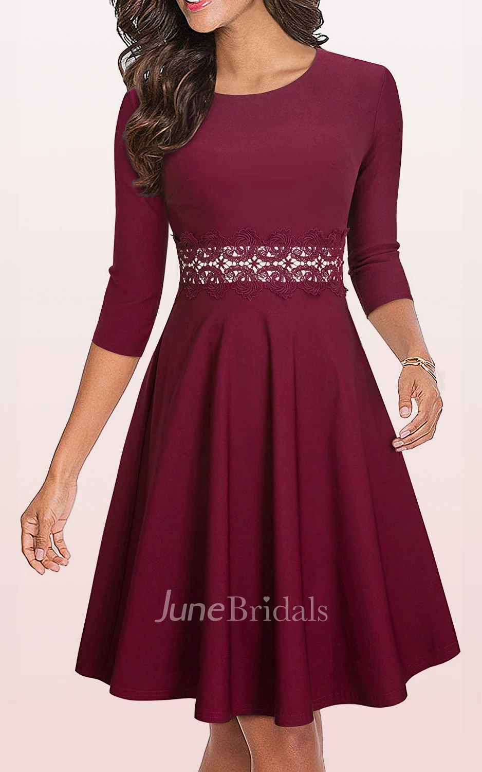 Modest Elegant A Line Bateau Sleeveless Prom Cocktail Dress with Appliques and Sash