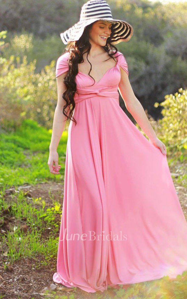 Convertible infinity bridesmaid fashion wrap dress