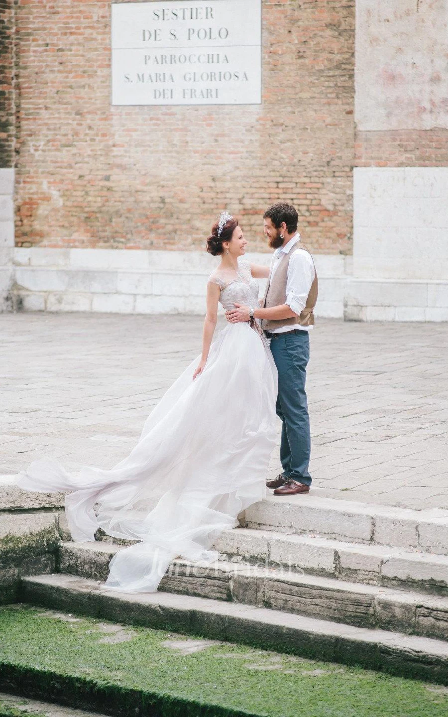 Romantic Lace Wedding In Lavender Shade Dress