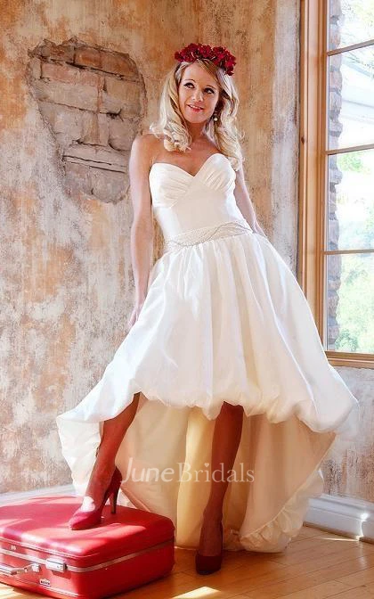 Bubble Hem Wedding Hello Dolly Weddig Dress
