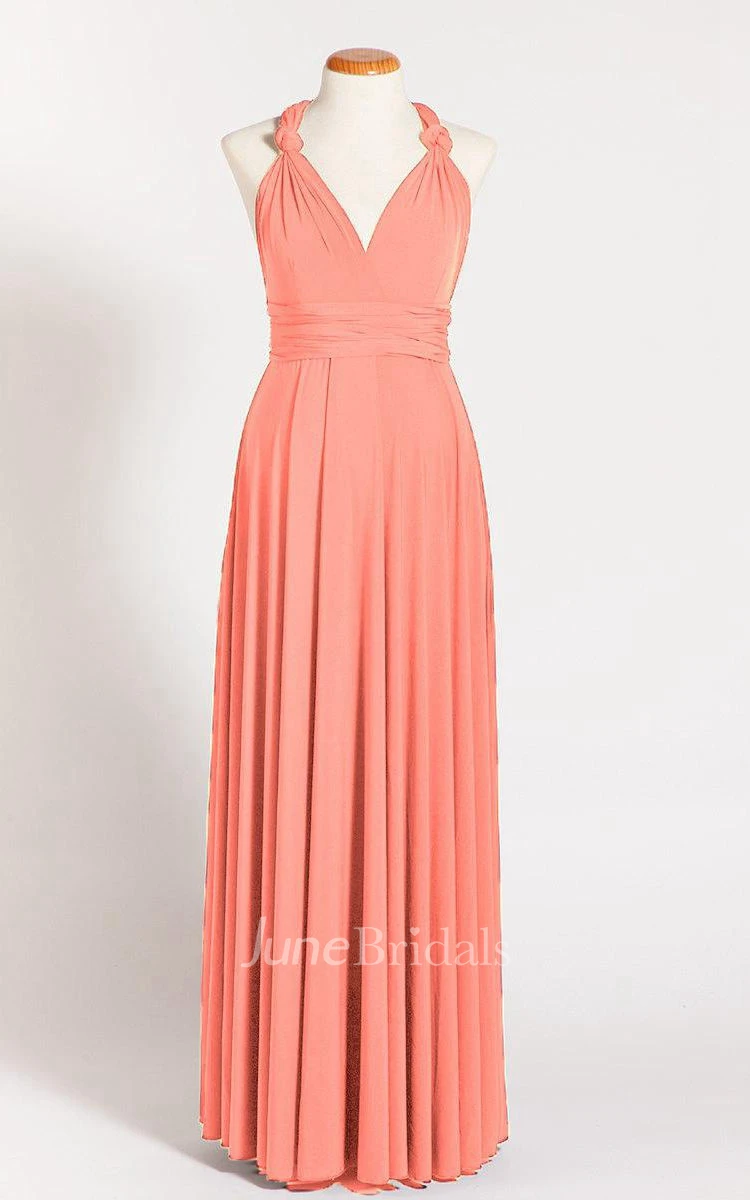 Coral Maternity Infinity Long Maternity Maternity Coral Maternity Convertible Ready To Ship Coral Dress