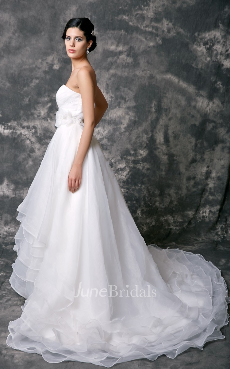 Layered Organza Wedding Dress