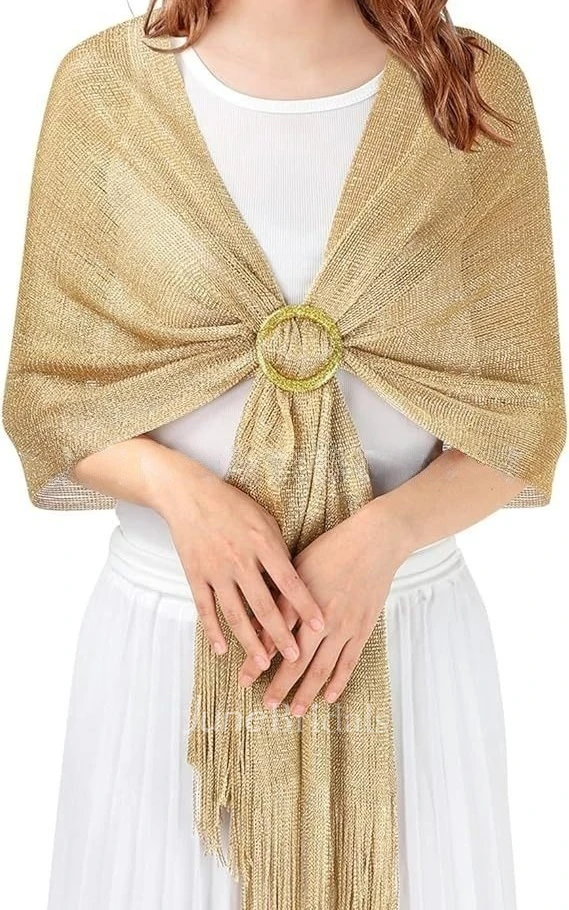 Sleeveless Cocktail Scarf Polyester Evening Shawl