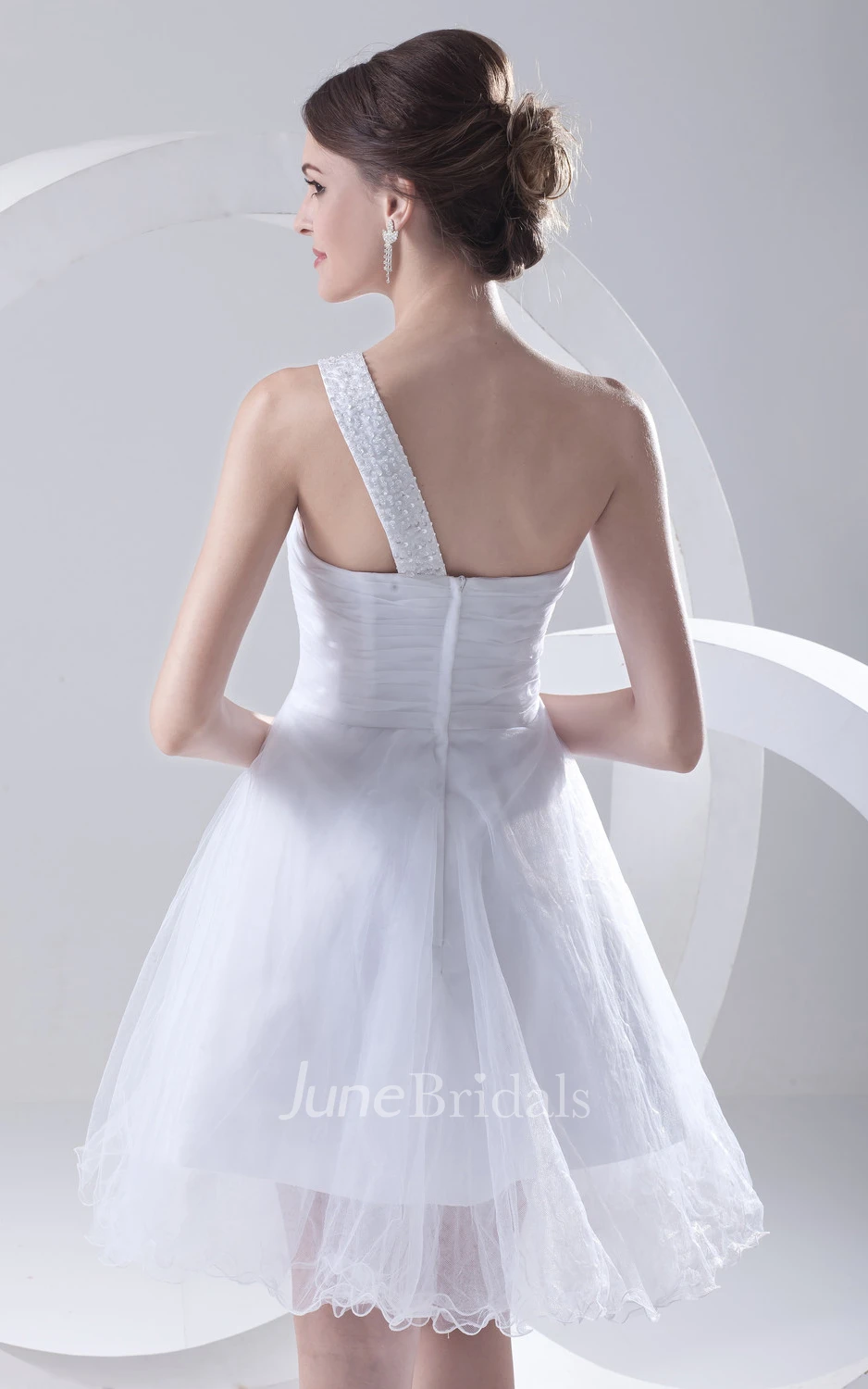 Sweetheart Sleeveless Crisscross Ruched Dress With Embellished Strap