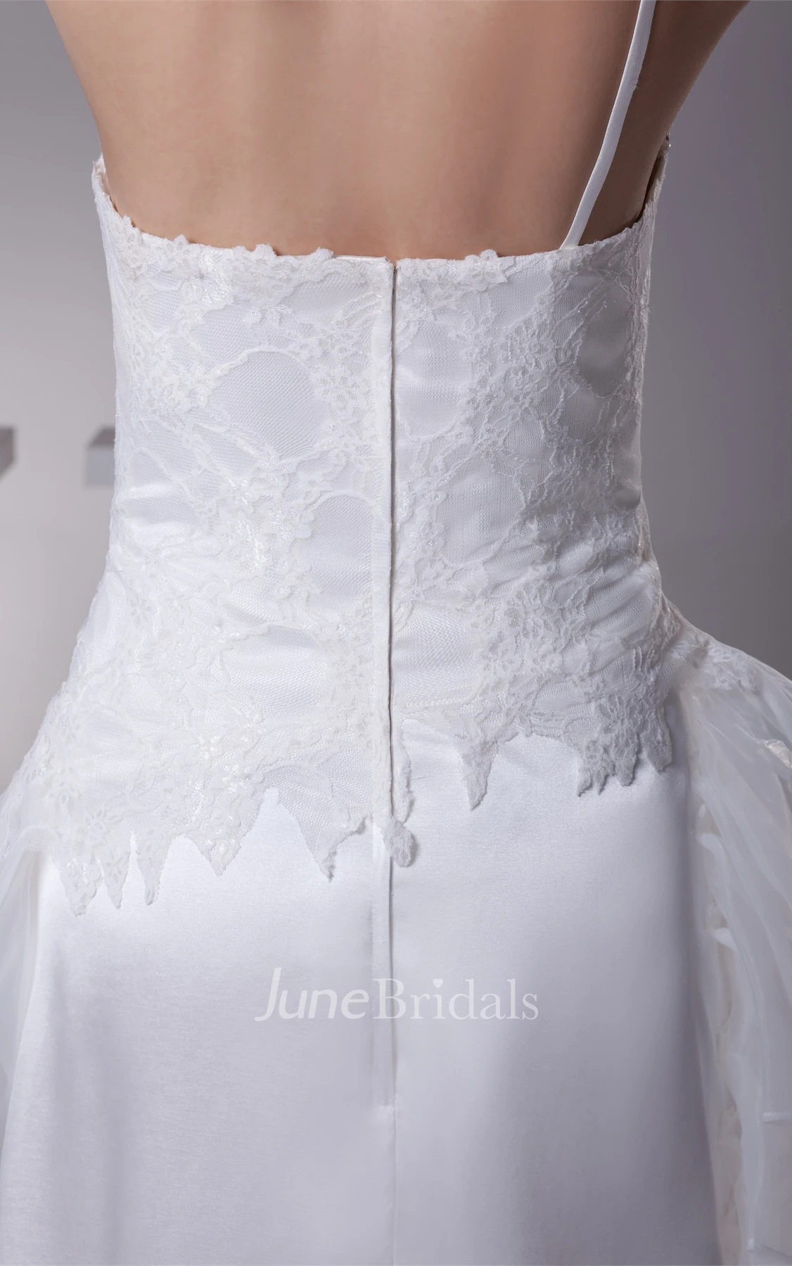 Single-Strap Tiered Floor-Length Dress with Beading and Appliques