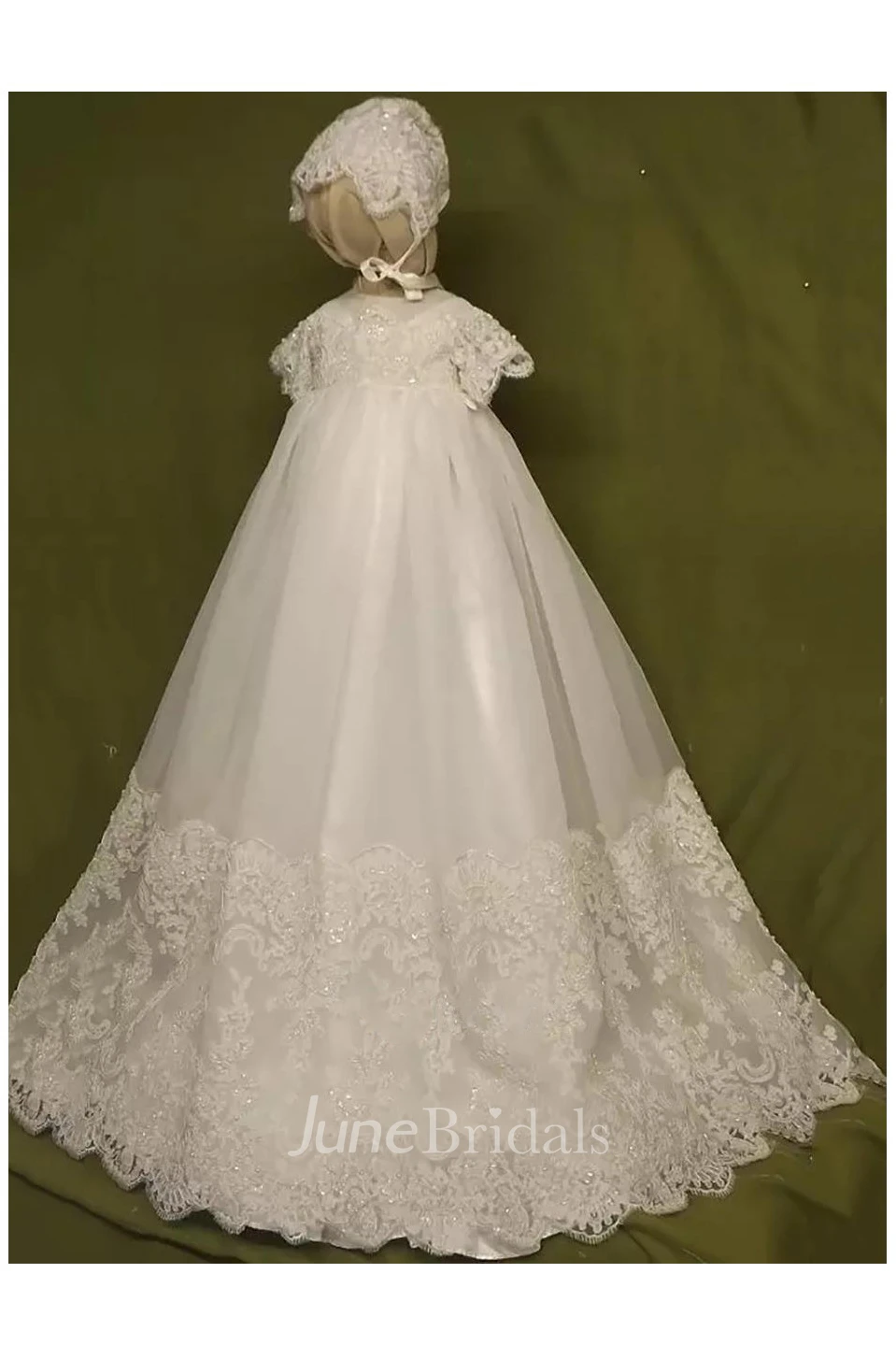 Unique Organza Lace Christening Dress