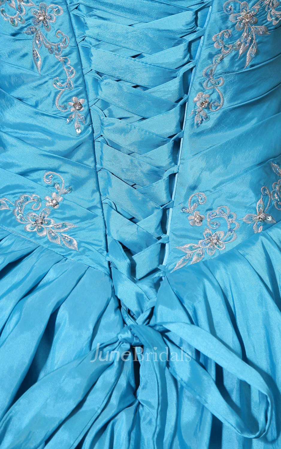 Sweetheart Sleeveless Quinceanera A-Line Ball Gown With Pick-Up Ruffles