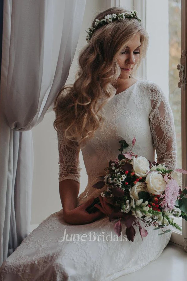 Chiffon Jersey Satin Sash Ribbon Lace Wedding Dress