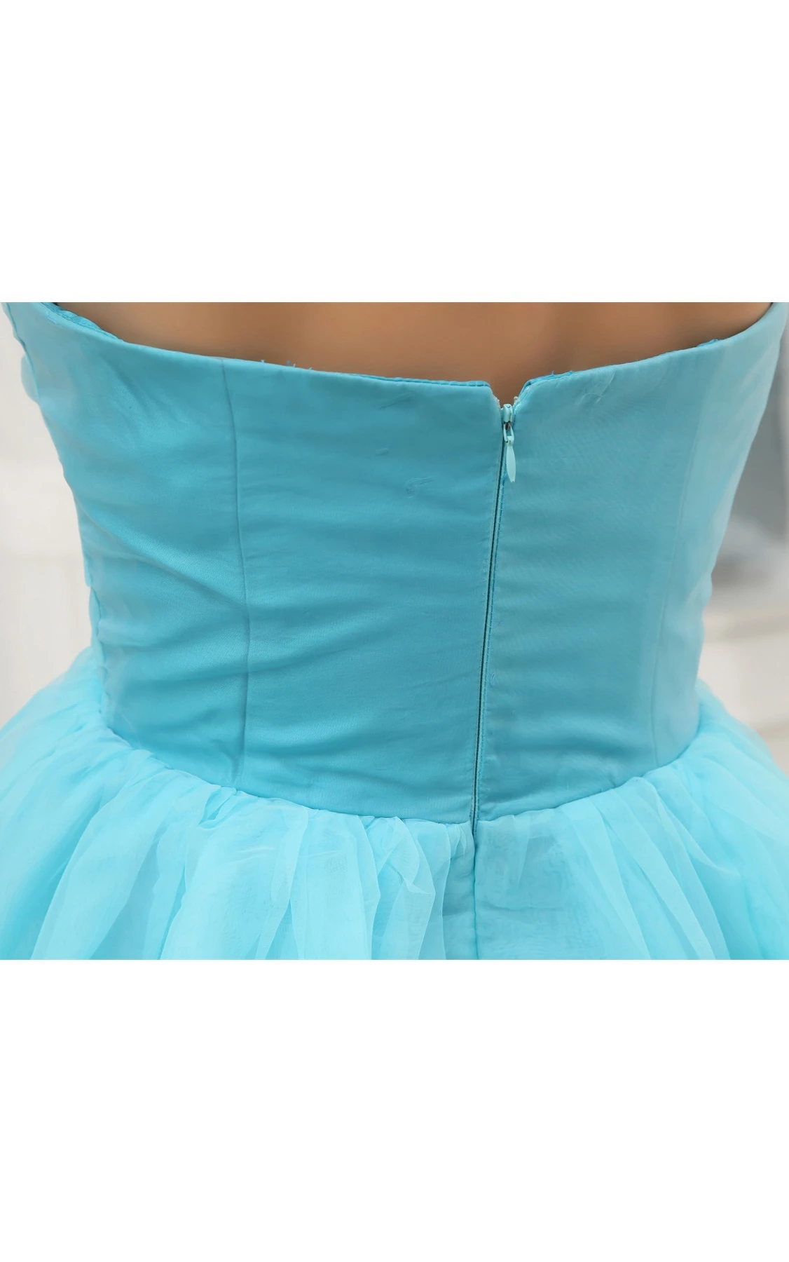 Mini-Length Sweetheart A-Line Ruched Dress with Crystal Detailing Zipper Back