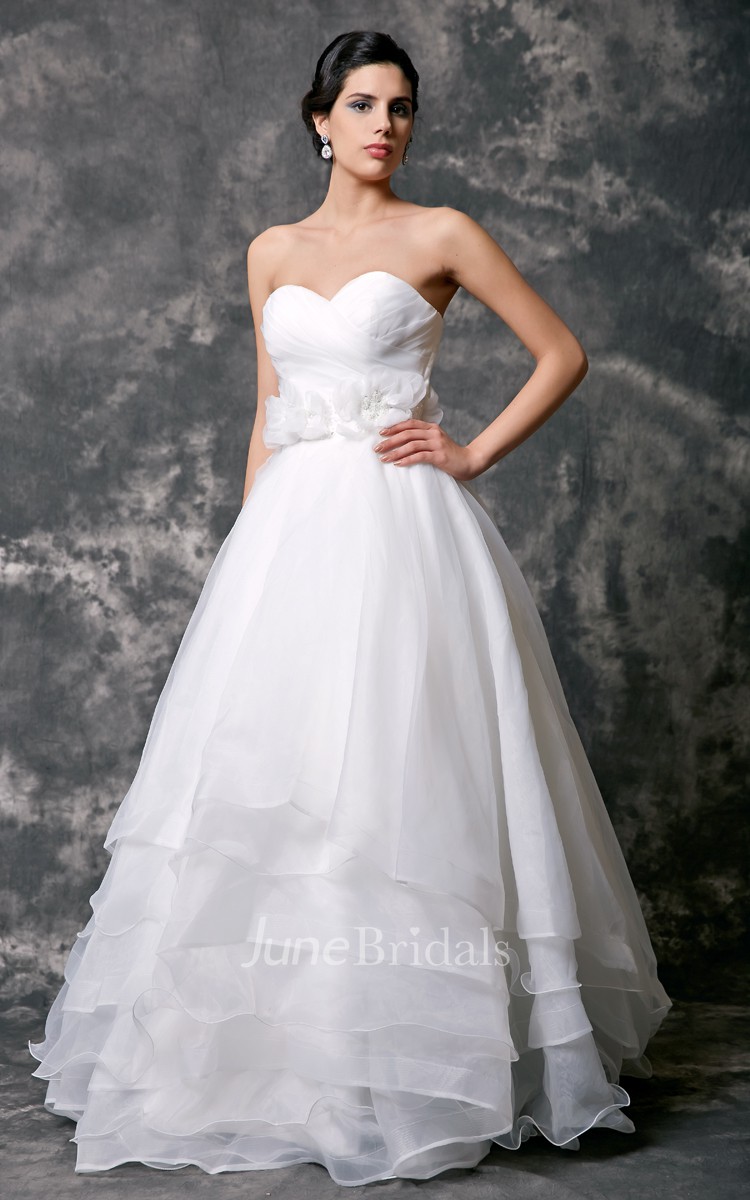 Layered Organza Wedding Dress