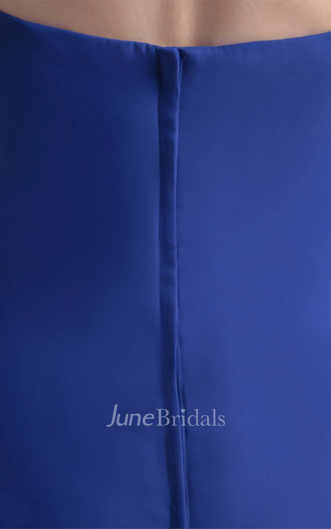 chiffon floor-length sweetheart dress with central ruching