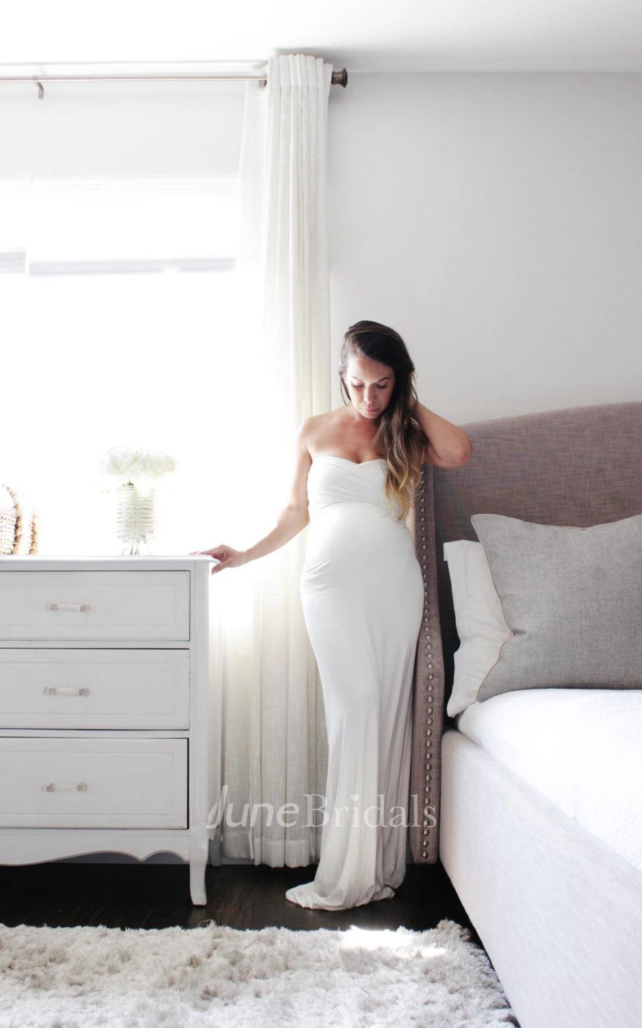 Maternity Gown Convertible Baby Shower The Fitted Wrap Dress