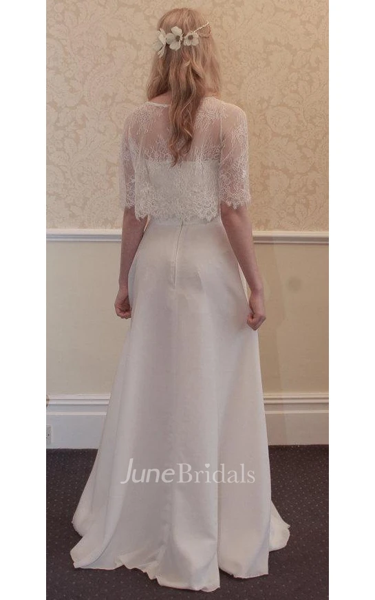 Boho Woodland Wedding Bridal Gown Vintage Style Wedding Dress