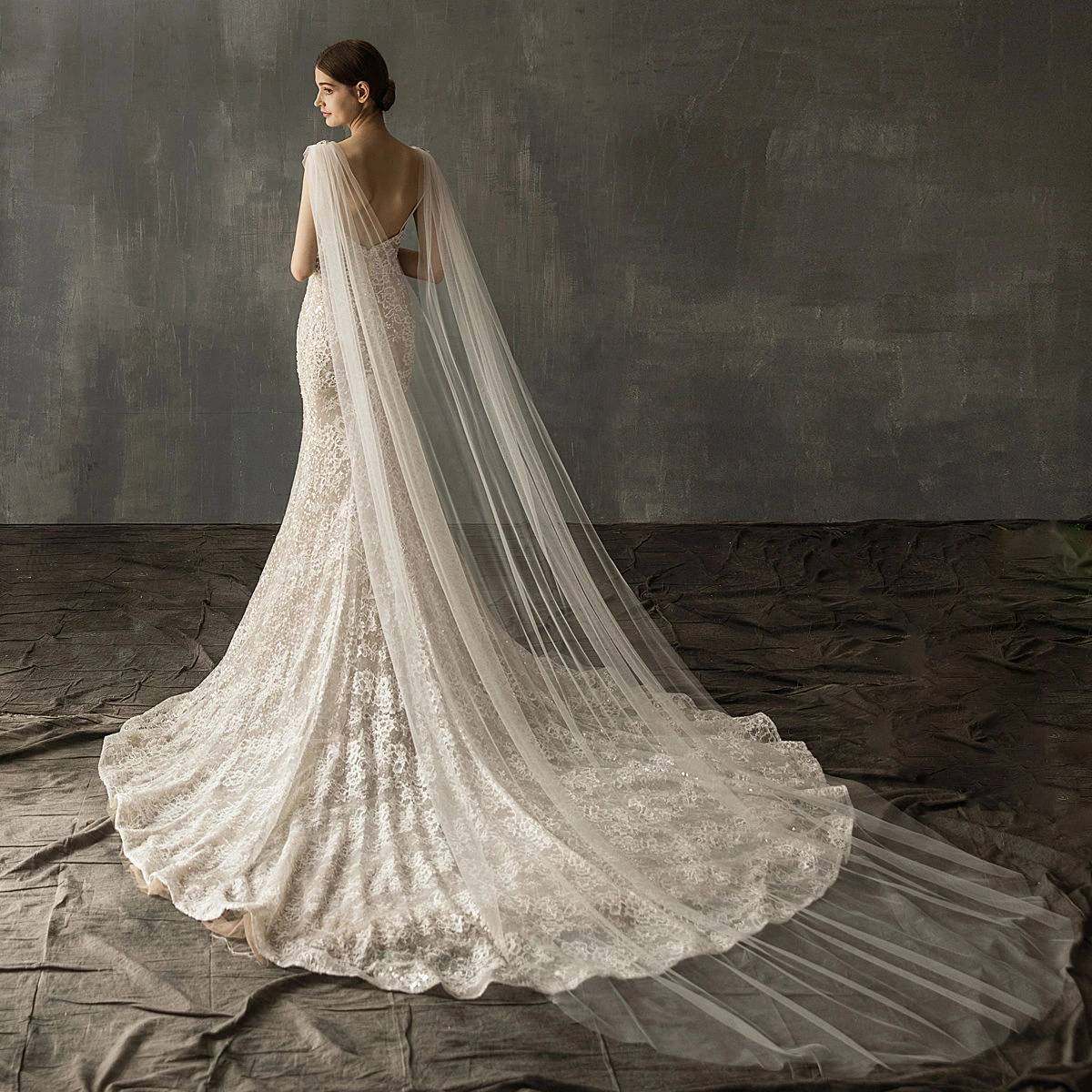 Ethereal Tulle Cathedral Wedding Veil