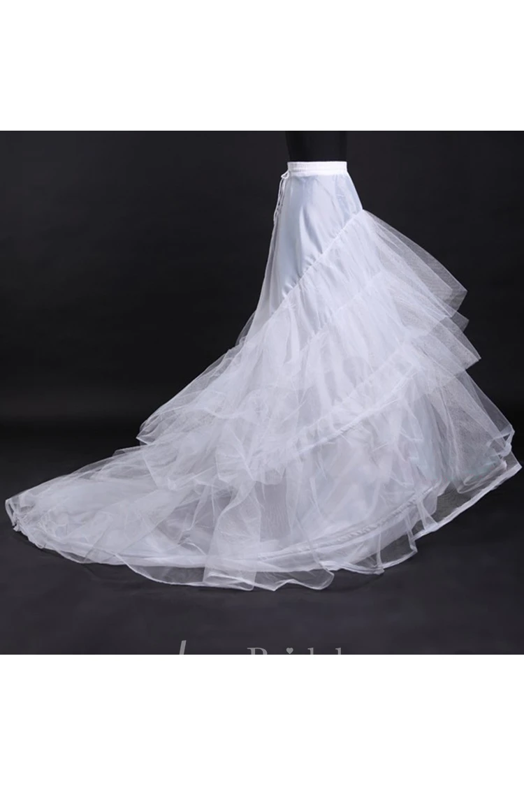 Super Large Fluffy Wedding Dress Rims Skirts Boneless Multi-layer Trailing Skirt Petticoat