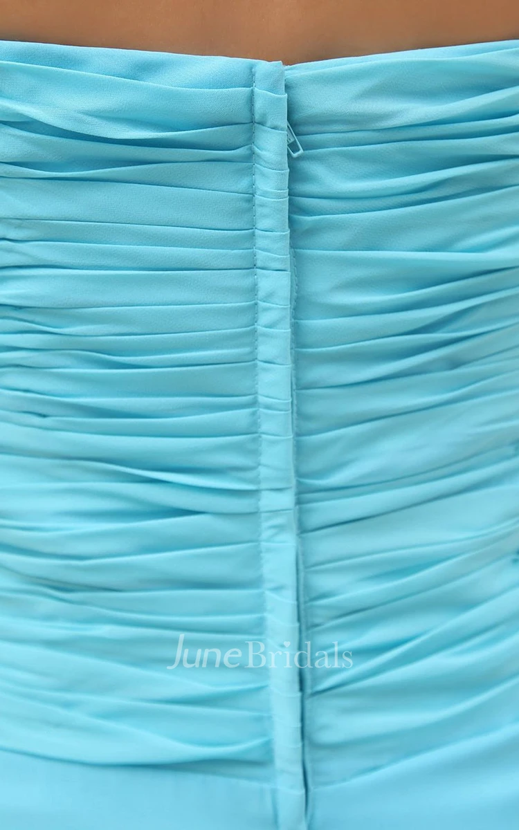 Classical Strapless Sweetheart Criss-cross A-line Gown