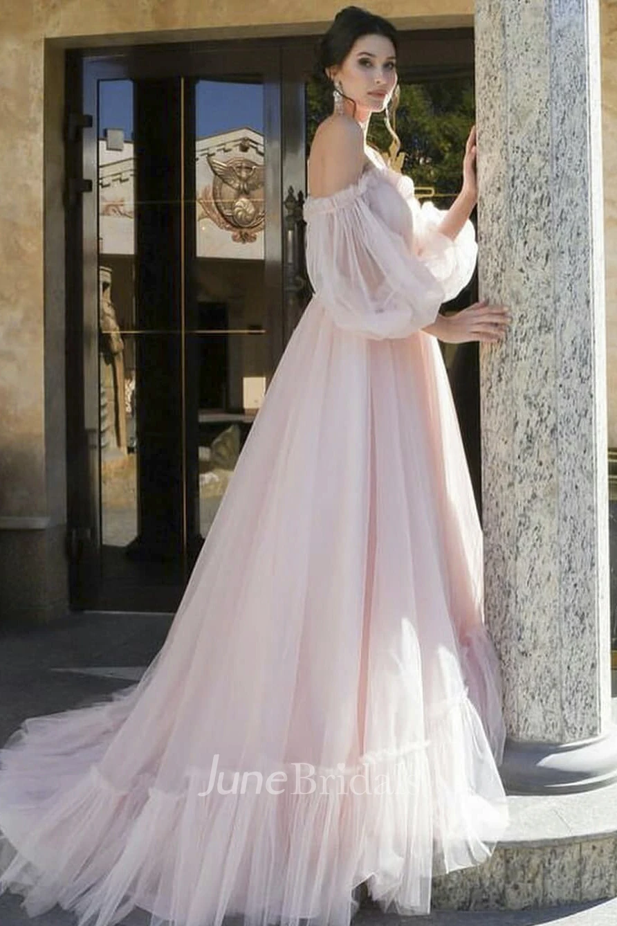 Poet sleeve shop wedding dress