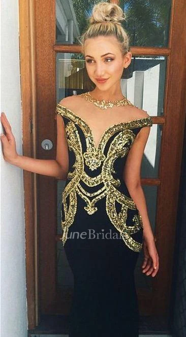 Glamorous Beadings Mermaid Prom Dress Zipper High Neck Floor-length