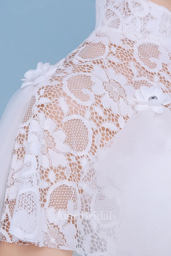 New Luxury Lace Turtleneck Shawl