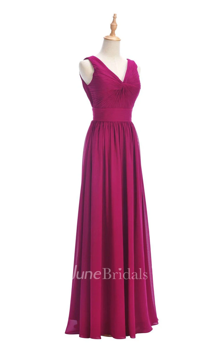 One-shoulder Sweetheart Long Empire Dress With Side Slit