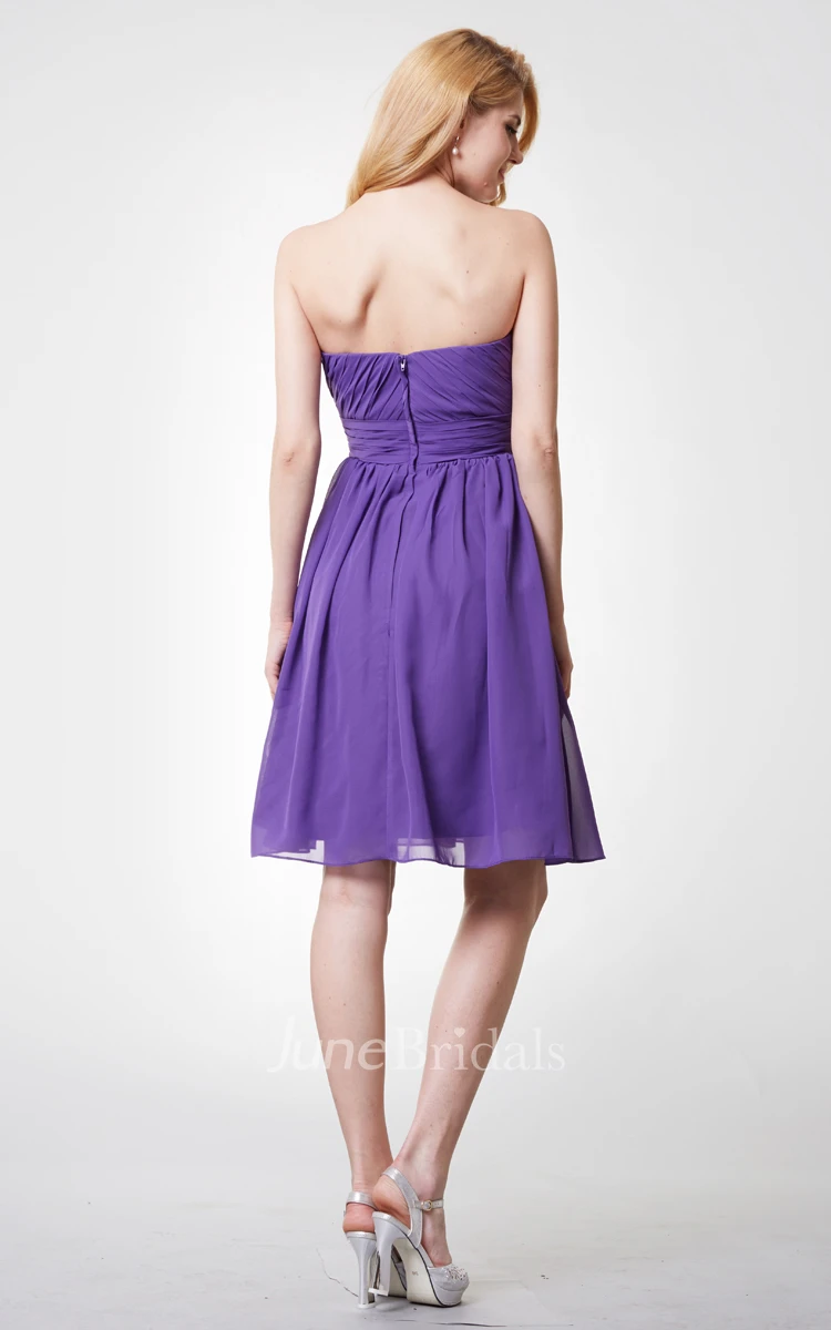 fabulous halter ruched short chiffon dress ,lavender purple short