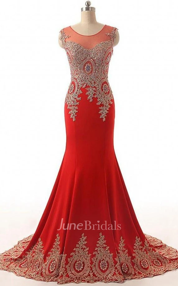 Bell Chiffon Organza Beading Sequins Appliques Lace Corset Back Dress