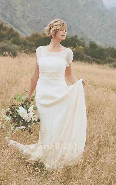 Dark ivory cheap wedding dress