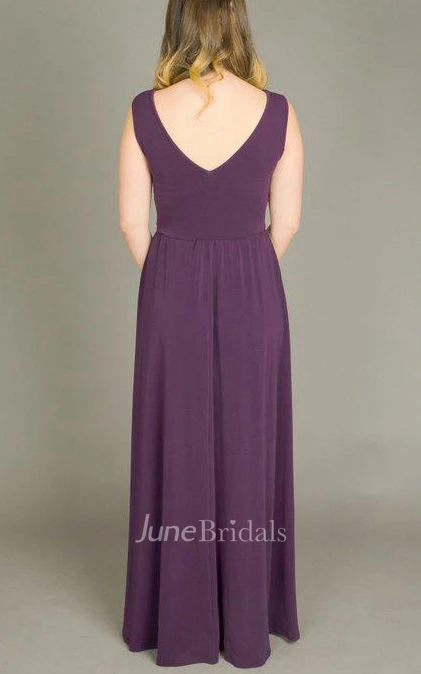 Floor-length Sleeveless Sleeve Dress