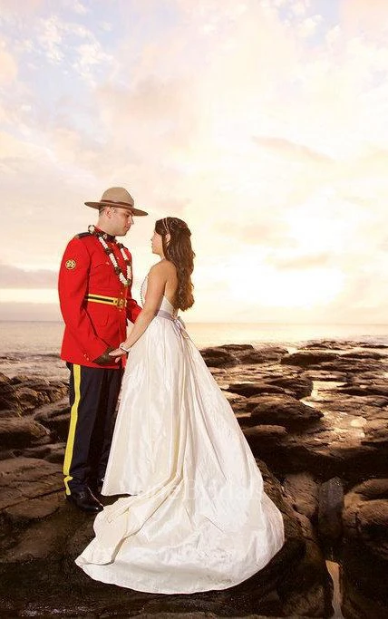 Deep Sweetheart Long A-Line Taffeta Wedding Dress With Satin Belt