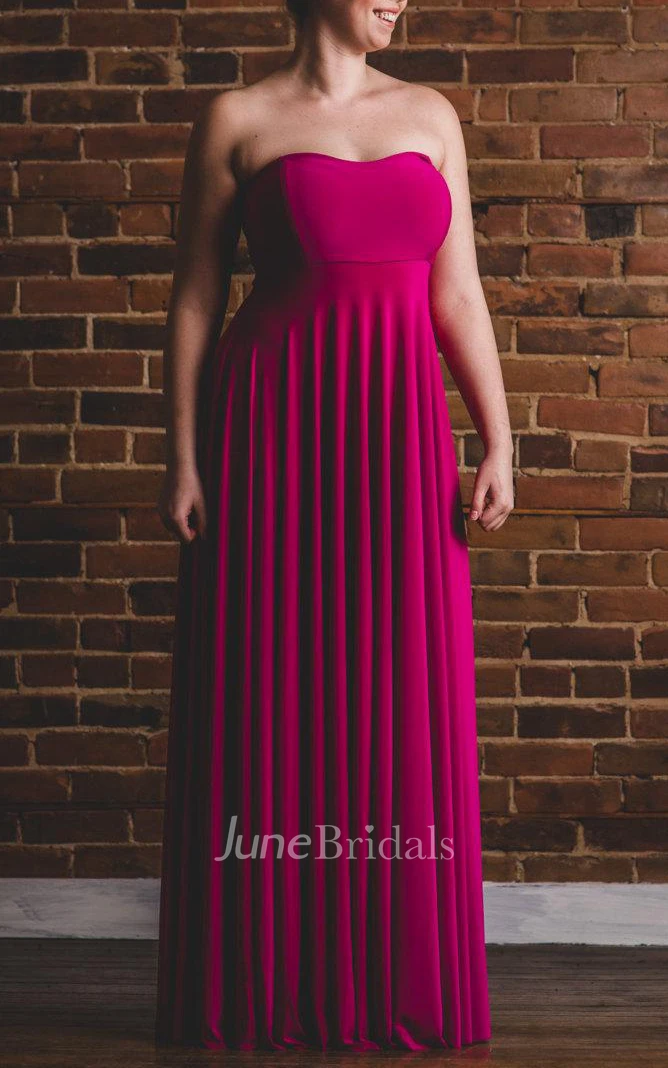 Strapped Sweetheart Jersey&Satin Maternity Dress