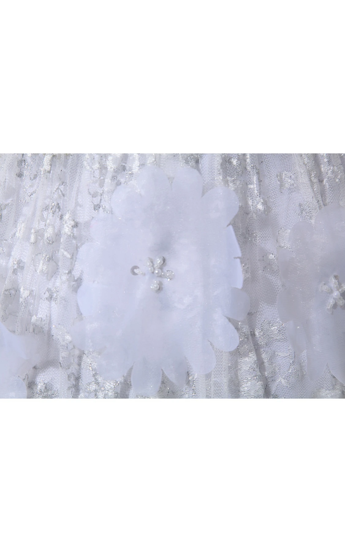 Floral Sweetheart A-Line Dress with Crystal Detailing