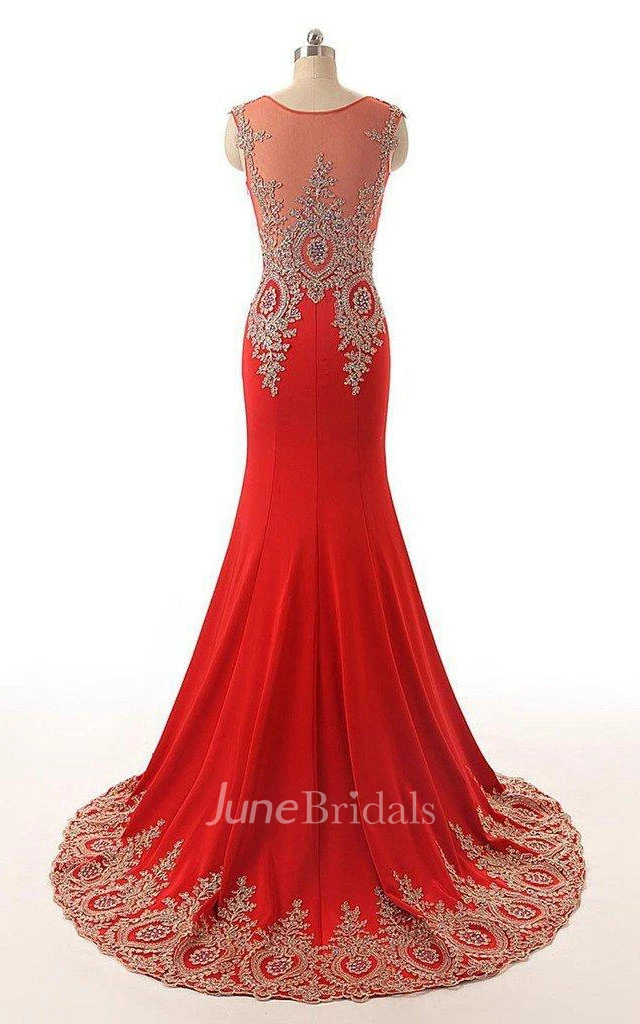 Bell Chiffon Organza Beading Sequins Appliques Lace Corset Back Dress