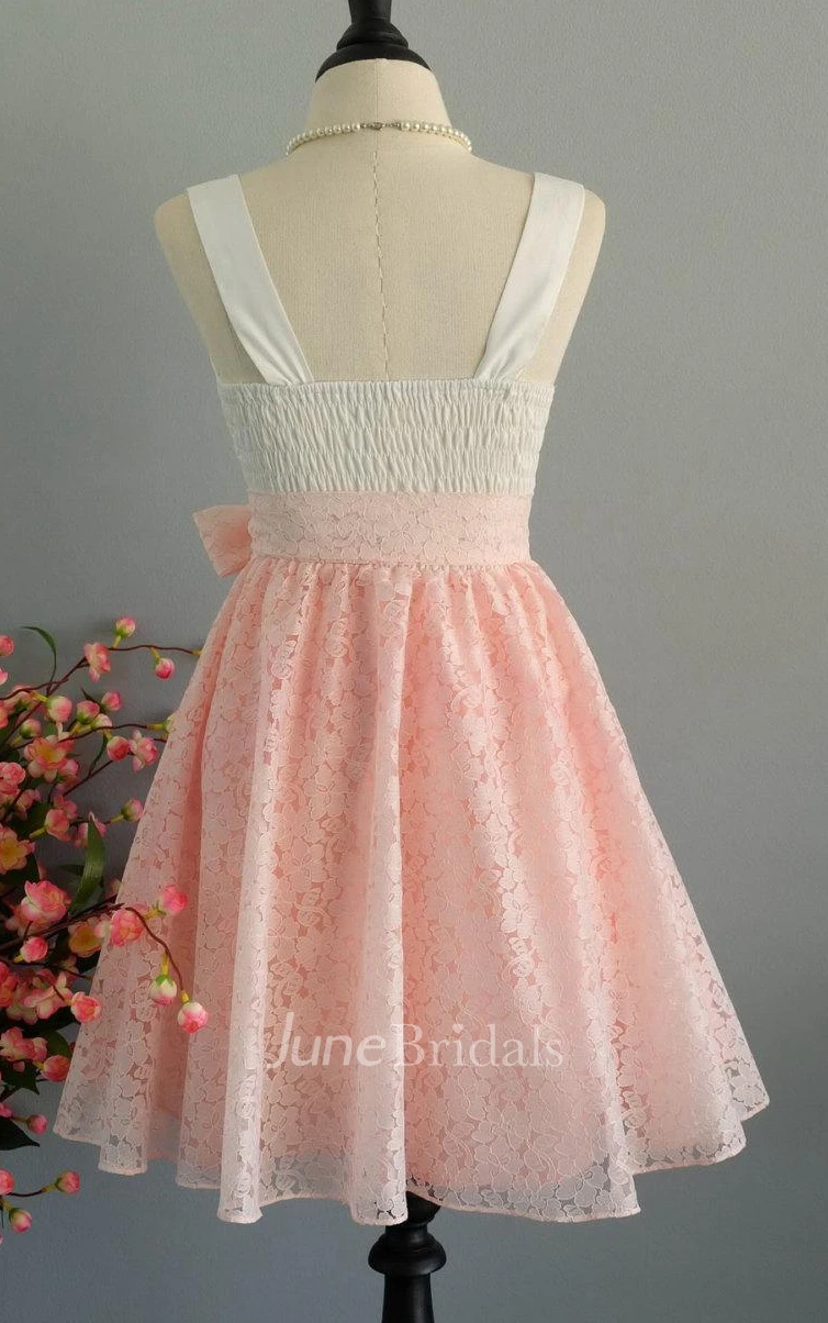 My Lady Ii Spring Summer Sun White Top Pink Lace Skirt Sweet Pink Lace Bridesmaid Pink Lace Party White Tea Xs Xl Dress