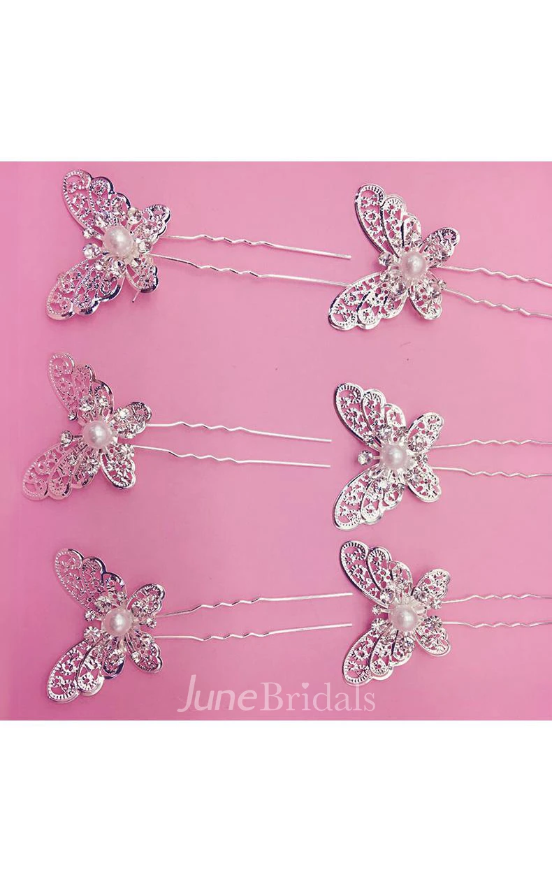 Bride Red Headdress Hair Ornaments Chinese Cheongsam Wedding Accessories Plate Hairpin U-Shaped Clip