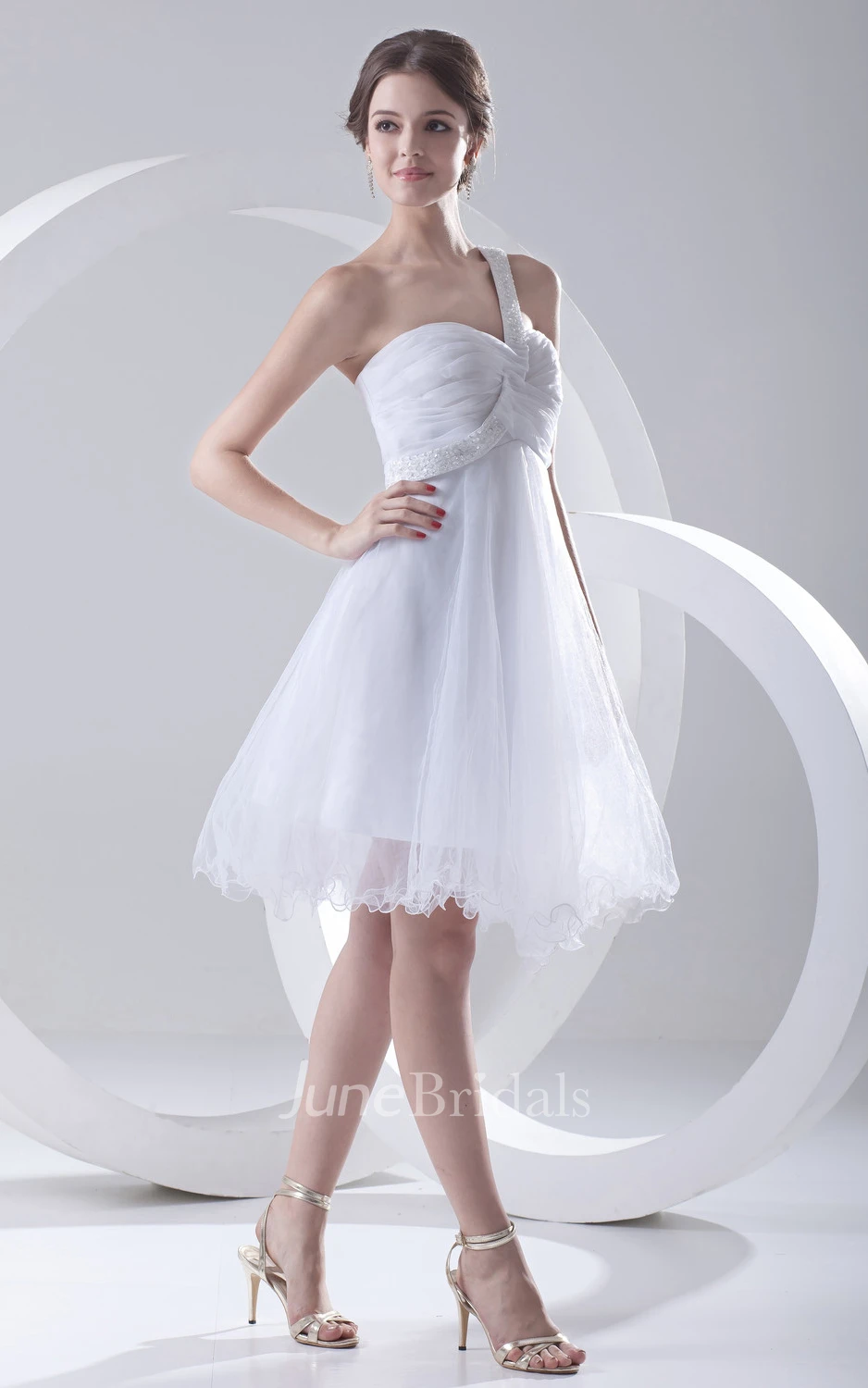 Sweetheart Sleeveless Crisscross Ruched Dress With Embellished Strap