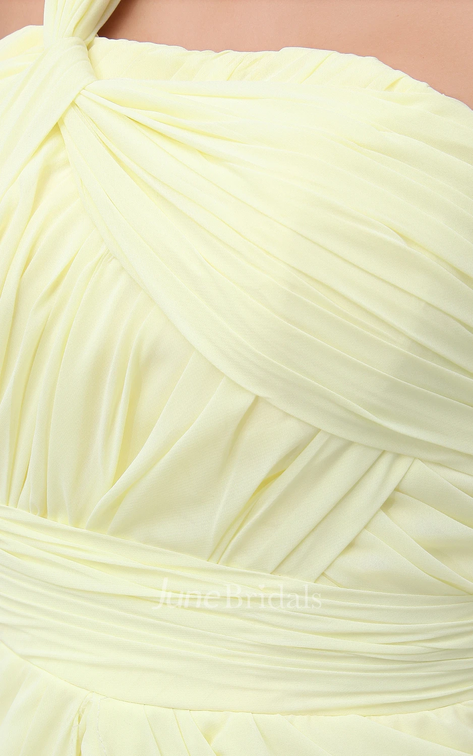 Vintage Asymmetrical One-Shoulder Gown With Slit