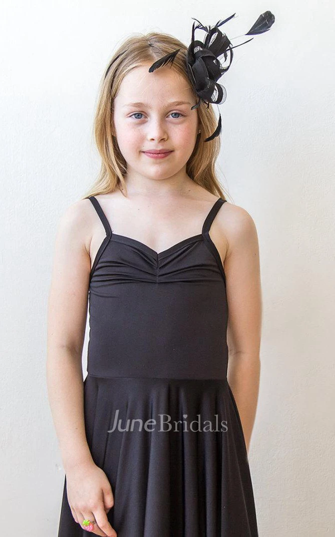 Ballerina Maxi Girls Spaghetti Strap Jersey Dress