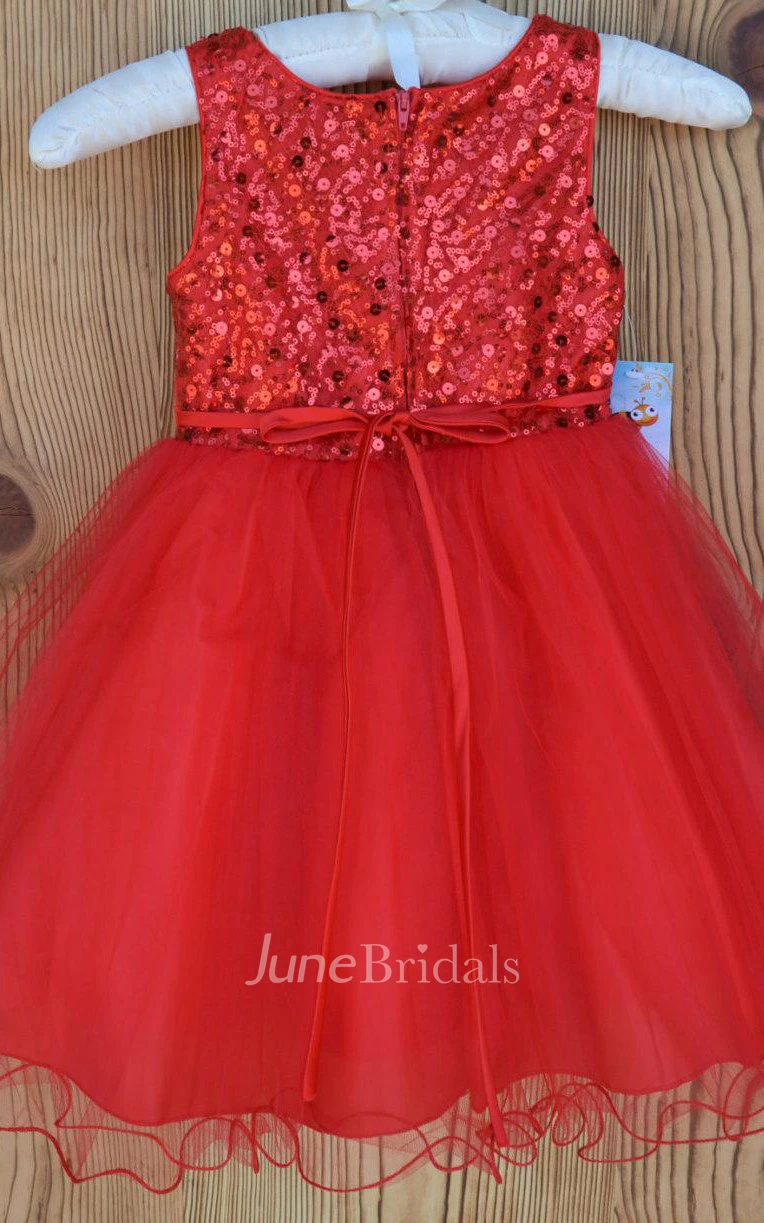 Pretty Princess Wedding Mesh Dress With Sparkly Bodice