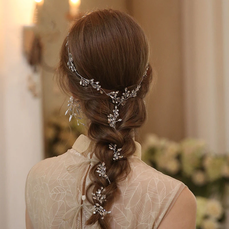 Original Handmade Crystal Rhinestone Headbands and Rings