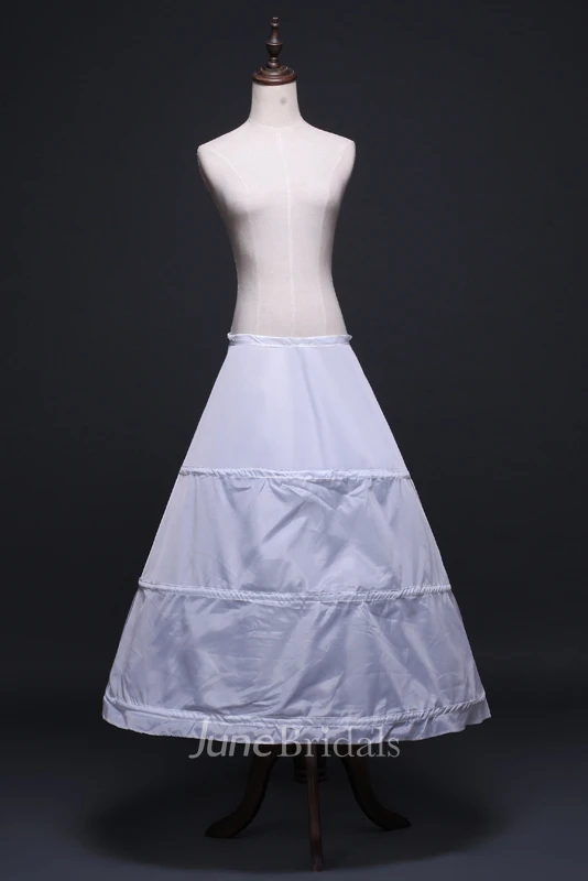 New Floor Length Skirt Petticoat with Three Steel Ring