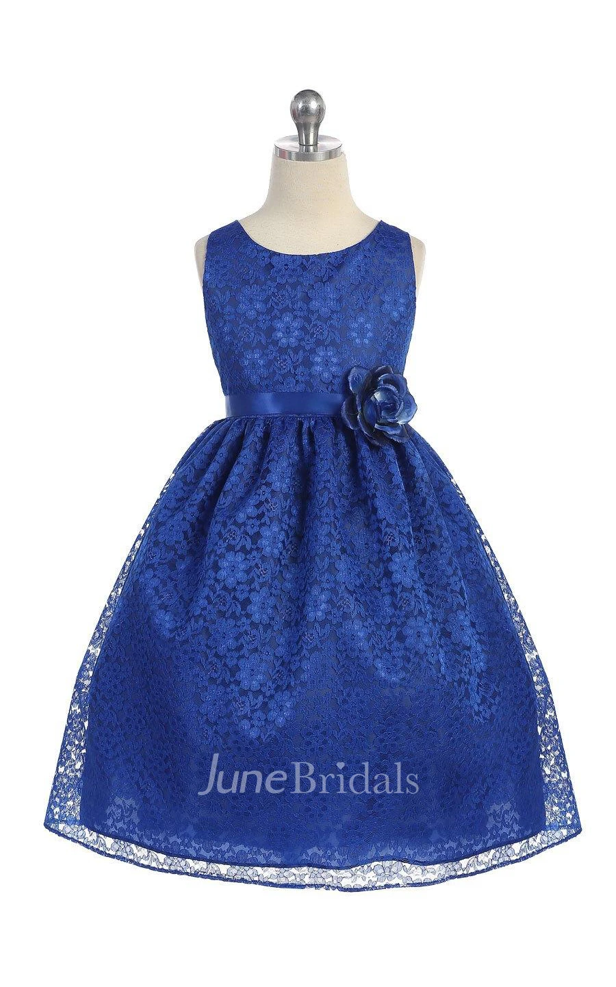 Gorgeous Lace Flower Girl Dress With Flower Pin