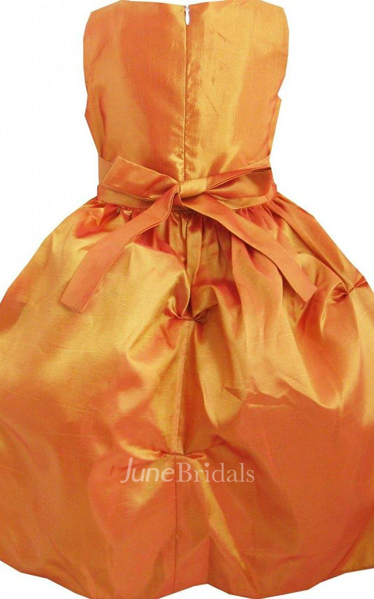 Sleeveless A-line Dress With Ruffles and Beading