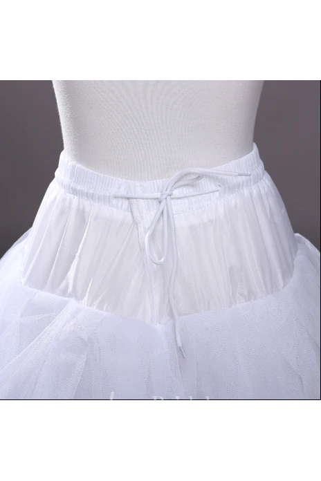 Without Steel Ring And Trace And Binding 4 Tiers Tutu Tulle Long Dress Petticoat