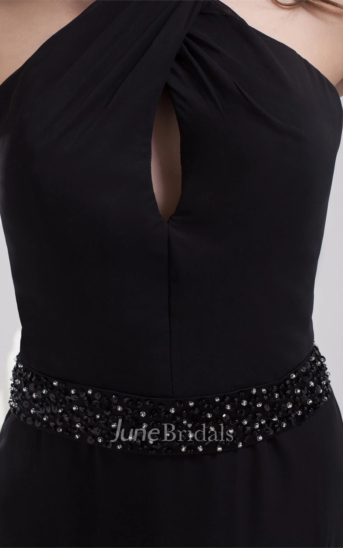 Sleeveless Mermaid Maxi Dress with Halter and Beaded Waist