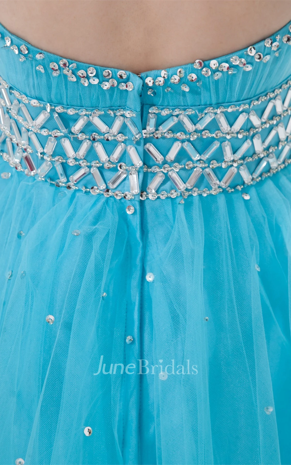 sweetheart a-line tulle gown with crystal detailing