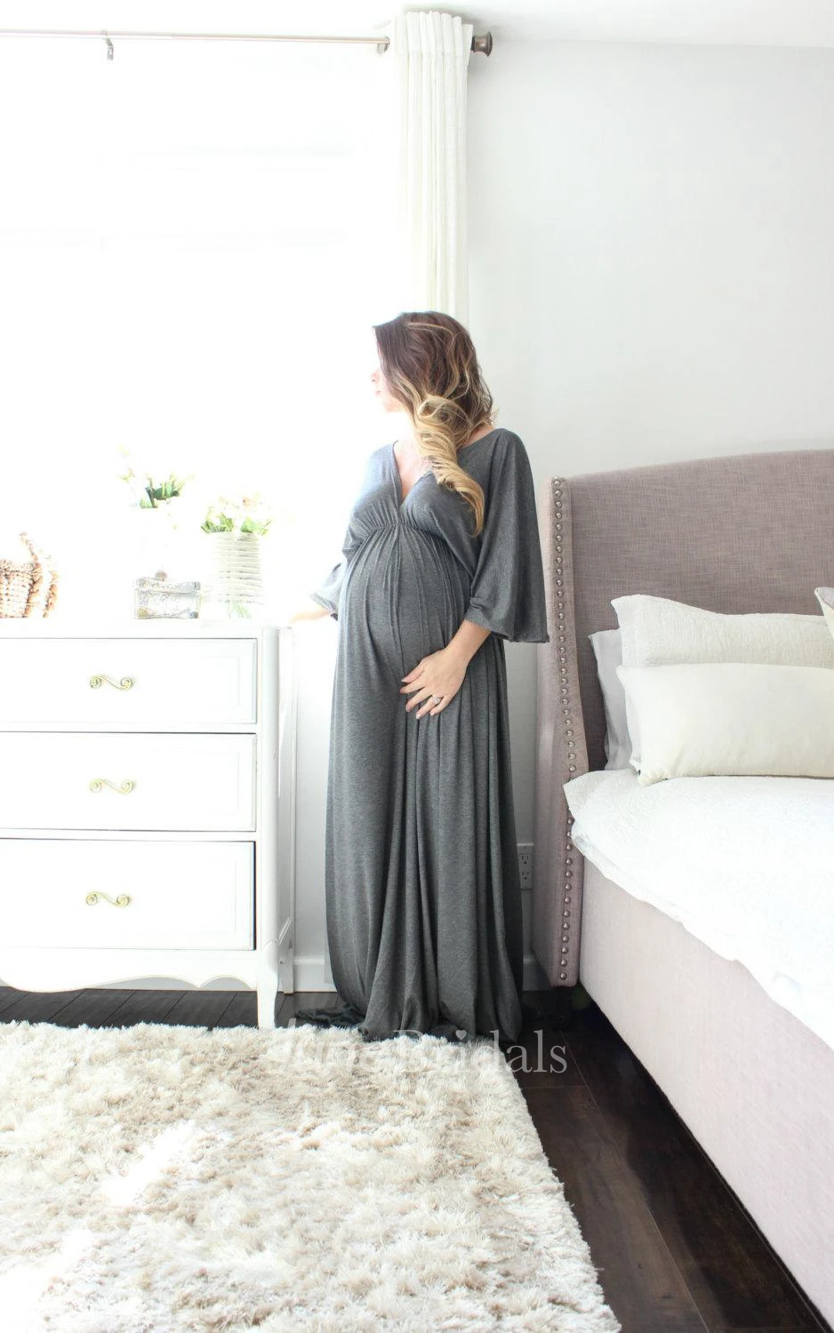 Maternity Gown Nursing Kimono Lounge Maternity Hospital Gown Dress