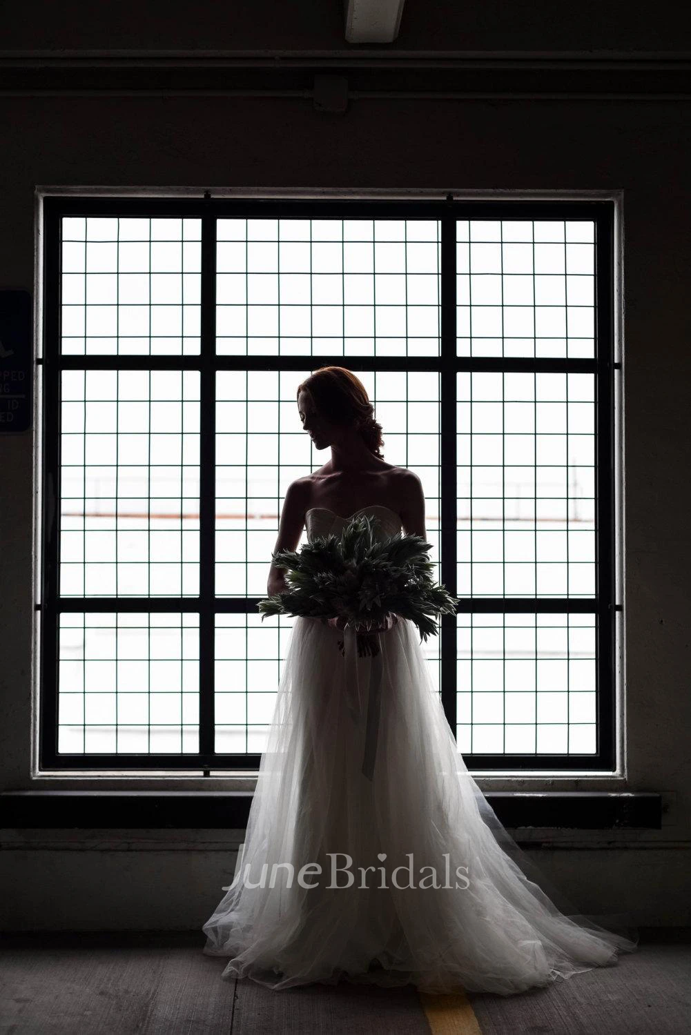 Sweetheart A-Line Tulle Wedding Dress With Ruching and Pleats